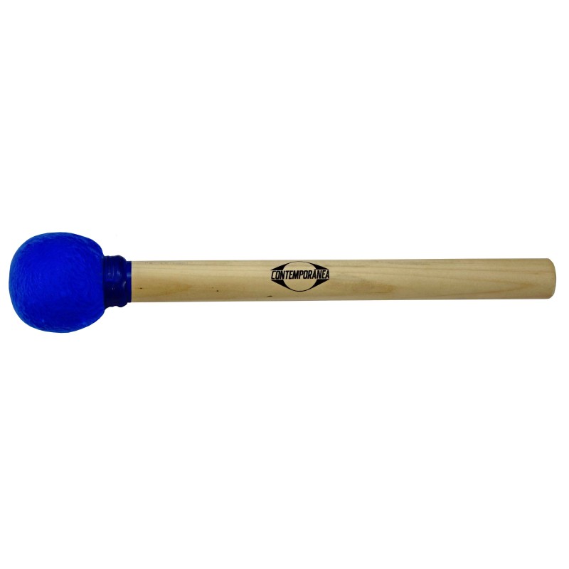 Mailloche de surdo bois 30cm (1°) - Bleue